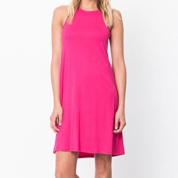 Pink Cutout Dress Shift - Picture 1 of 6